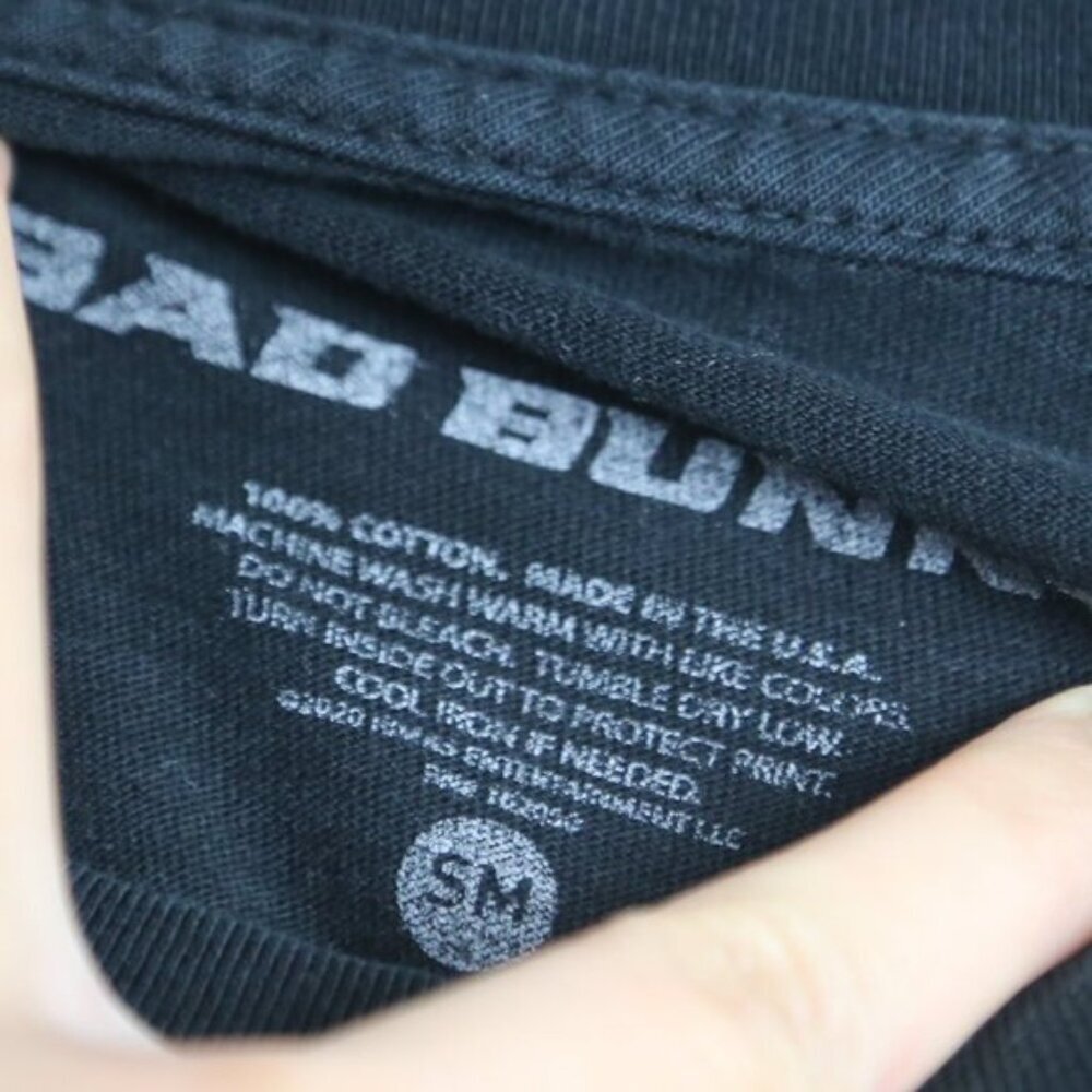 LICENSED ORIGINAL Bad Bunny YHLQMDLG Blocks Tour Concert Shirt Merch Black SM - Picture 3 of 5